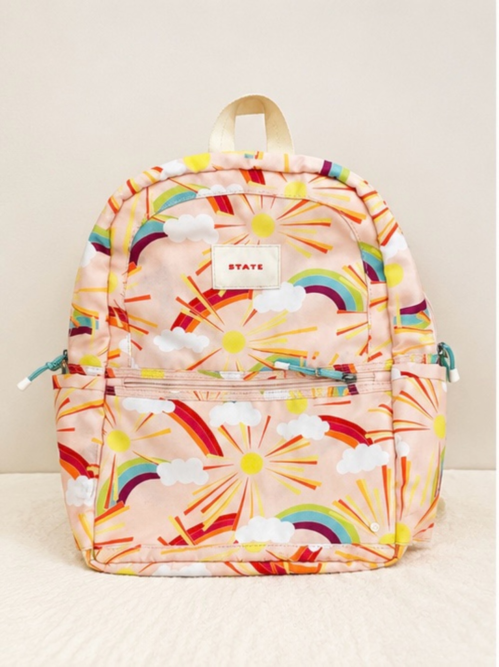 STATE Bags Kane Mini Pink Rainbow Sunshine Kids Backpack School Travel